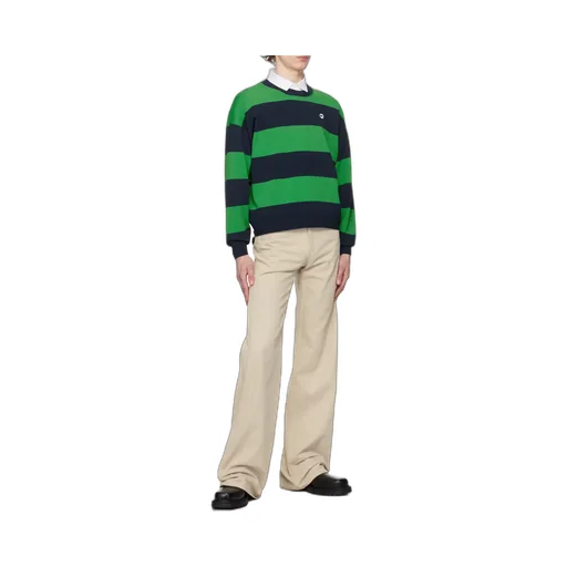 Striped Crew-Neck Sweater