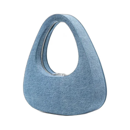 Baguette Swipe Denim Tote Bag