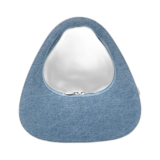 Baguette Swipe Denim Tote Bag