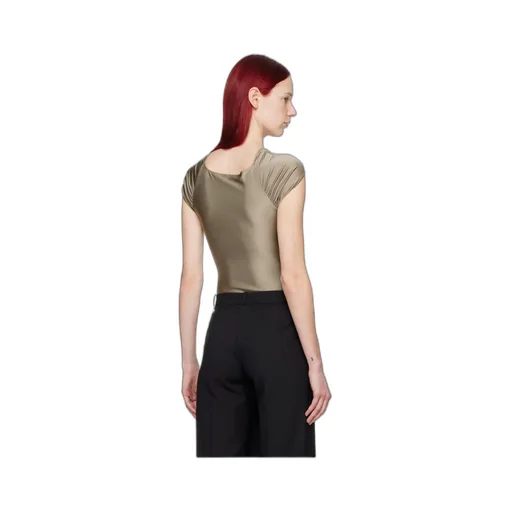 Hollowed-Out Twisted Pleated Jumpsuit
