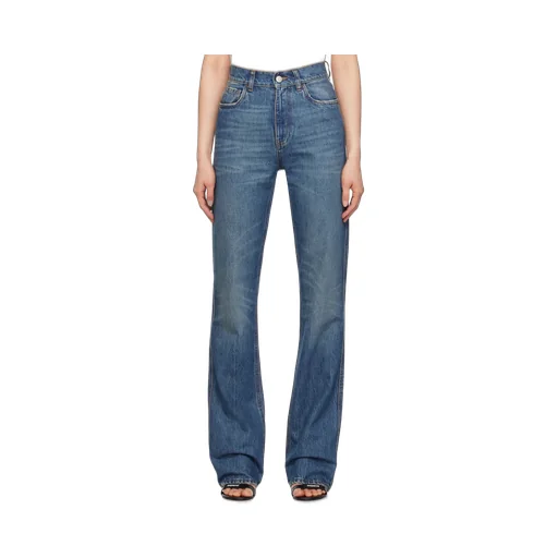 High Waist Button Jeans