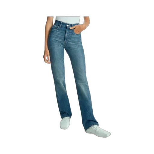 High Waist Button Jeans