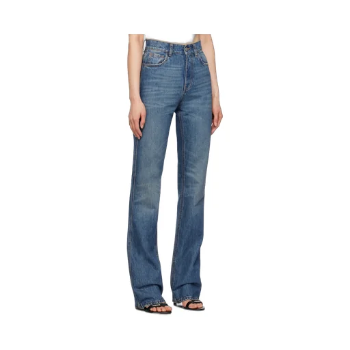 High Waist Button Jeans