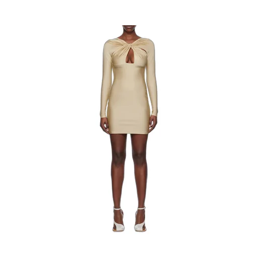 Twist Detailed Cut-Out Dress