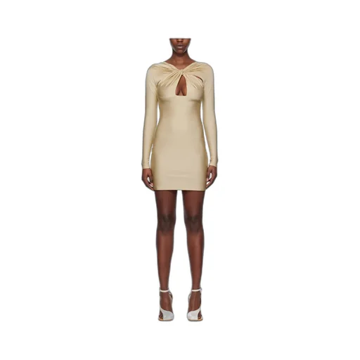 Twist Detailed Cut-Out Dress