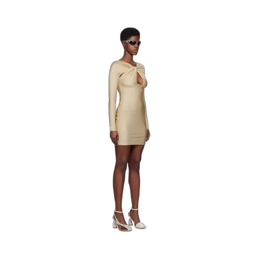 Twist Detailed Cut-Out Dress