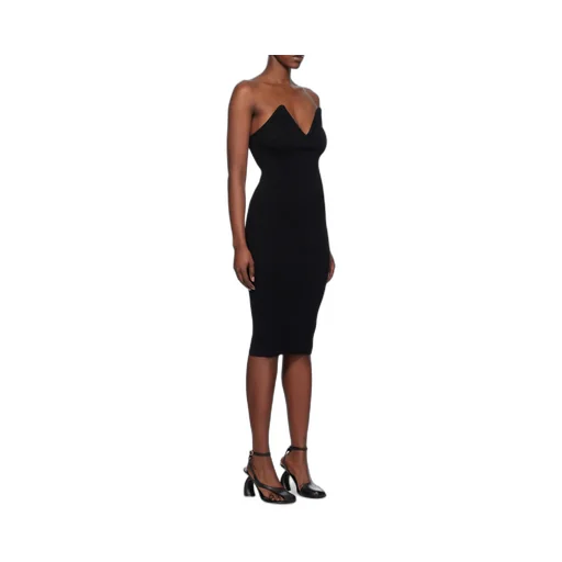 V-Neck Strapless Dress