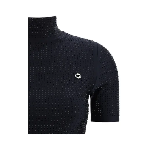 Embellished Turtleneck Top