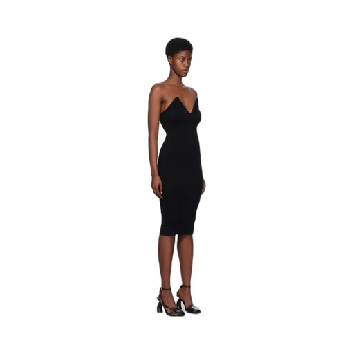 V-Neck Strapless Dress