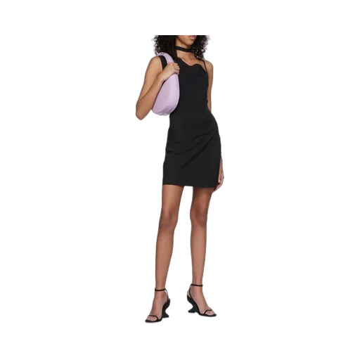 Zippered Halterneck Mini Dress