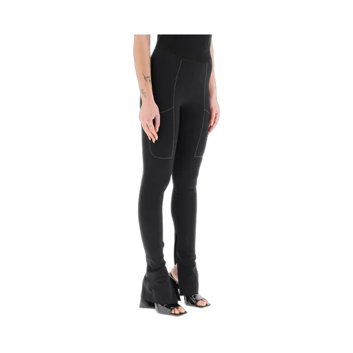 Stretch-Design Slit Leggings