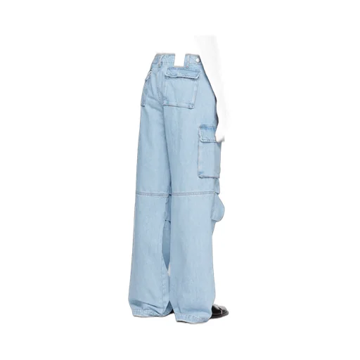 Denim Cargo Trousers
