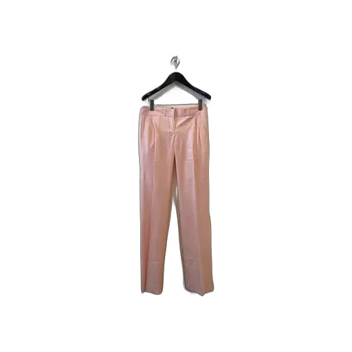 Low-Rise Straight-Leg Tailored Trousers