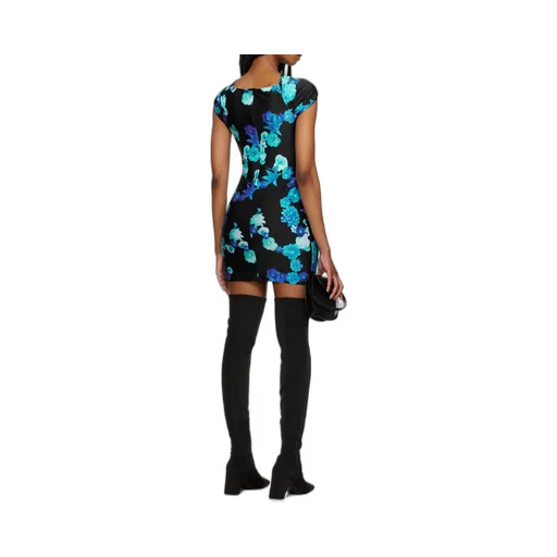 Floral-Print Cut-Out Minidress