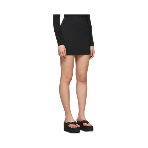 Trompe L'oeil Pocket Fitted Mini Skirt
