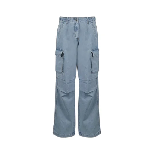 Denim Cargo Trousers