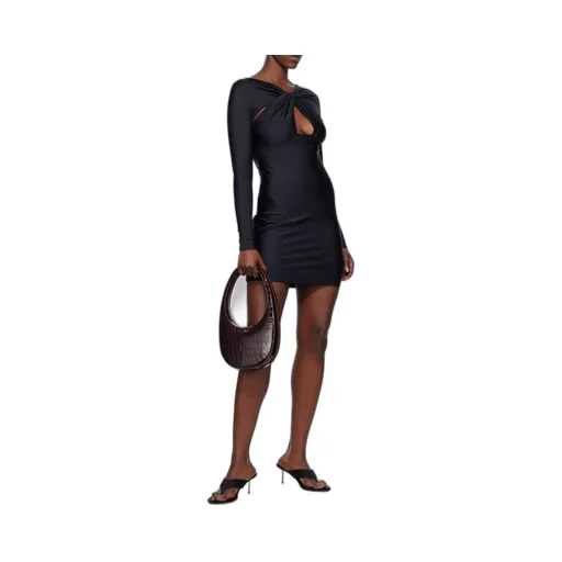 Twist Detailed Cut-Out Mini Dress
