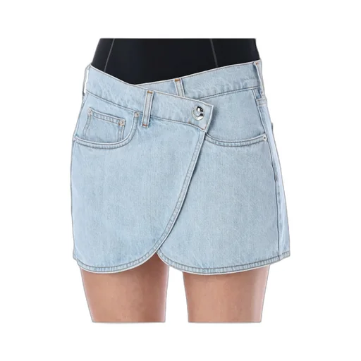 Logo Denim Skirt
