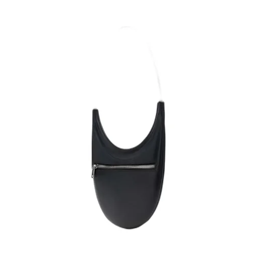 Ring Swipe Leather Tote Bag