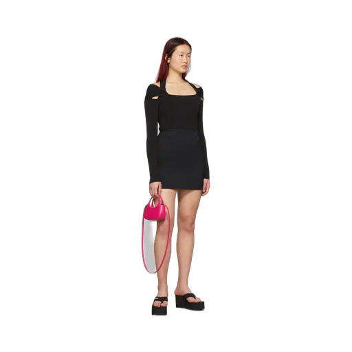 Trompe L'oeil Pocket Fitted Mini Skirt