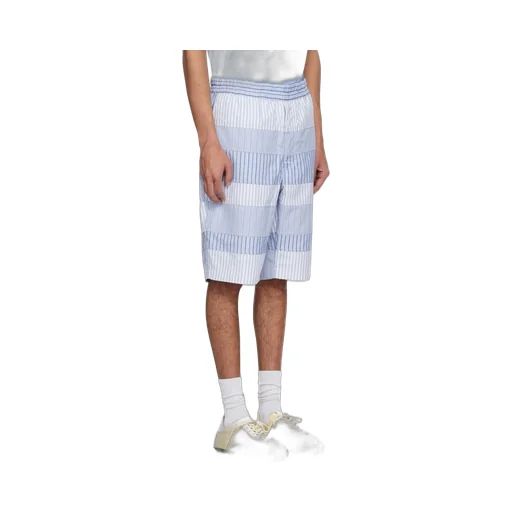 Yarn Dyed Stripe Poplin Shorts
