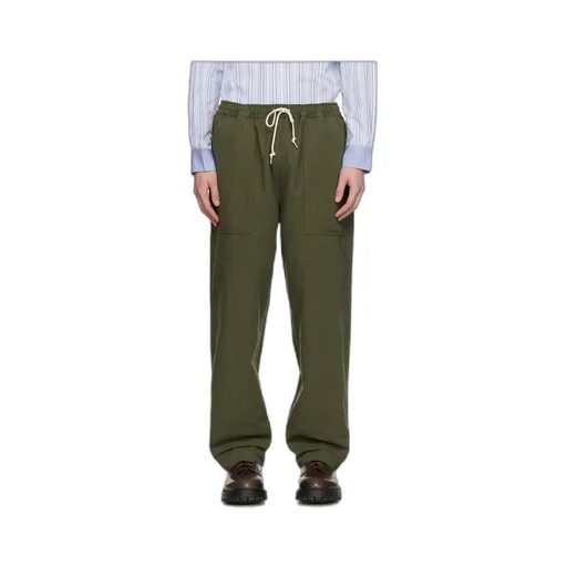 Linen Herringbone Trousers