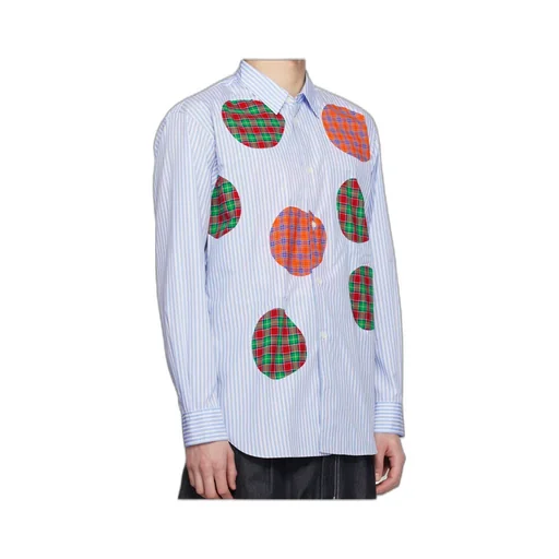 Yarn Dyed Cotton Stripe Poplin & Check Shirt