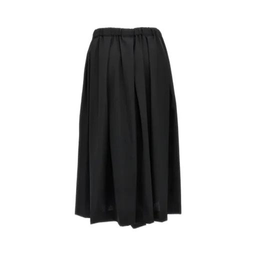 Wide Leg Pleated Trousers