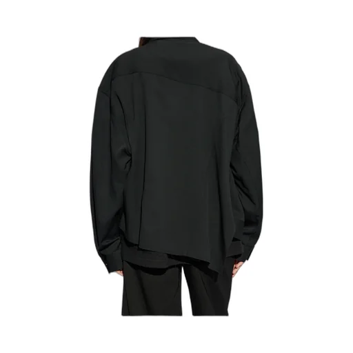 Oversized Asymmetric Hem Shirt
