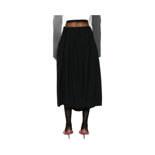 Wide Leg Pleated Trousers