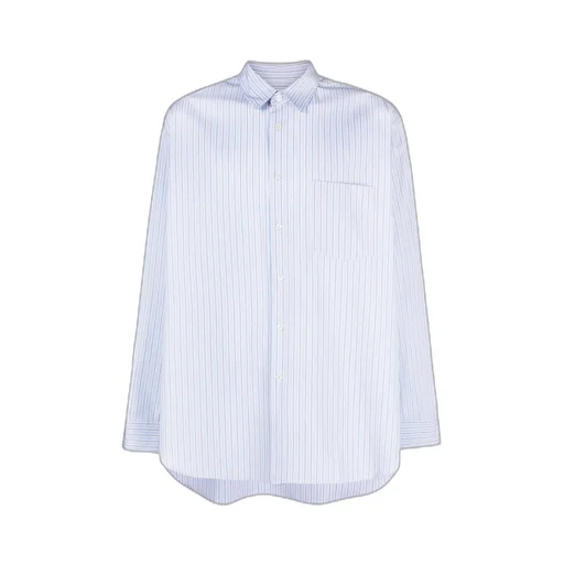 Vertical-Striped Cotton Shirt