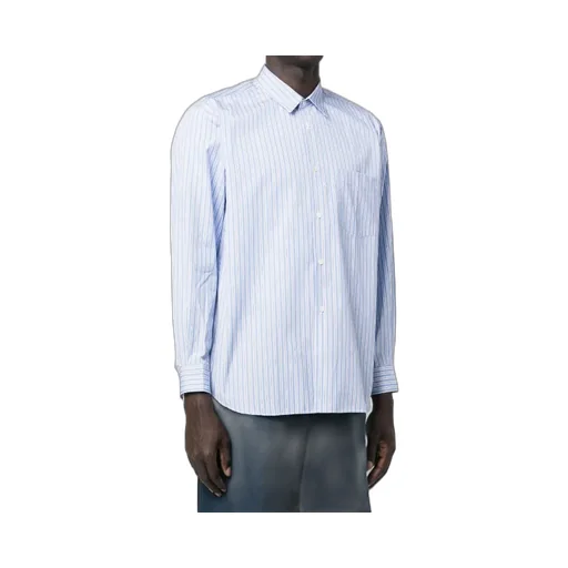 Vertical-Striped Cotton Shirt