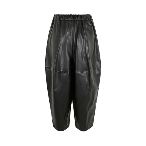 Pleated Tapered Leg Trousers