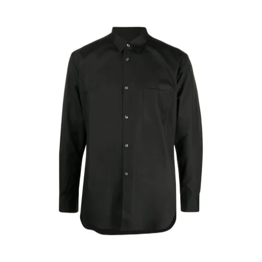 Pointed Collar Cotton Shirt