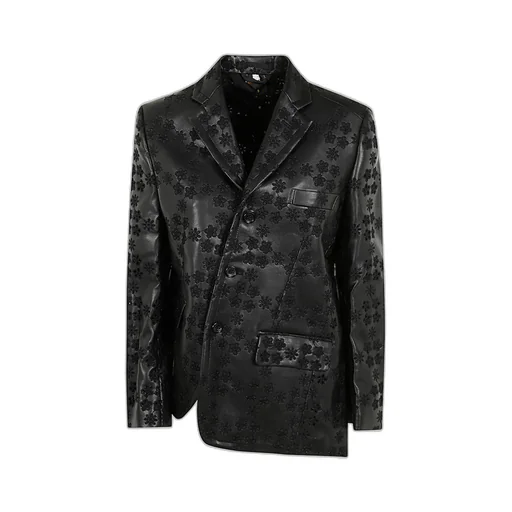 Embossed Asymmetric Blazer