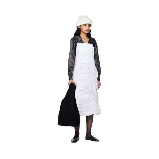 Pleated Mid-Length Dress