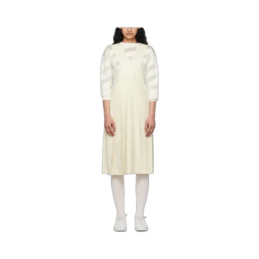 Pleated Mid-Length Dress