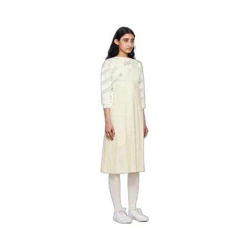 Pleated Mid-Length Dress