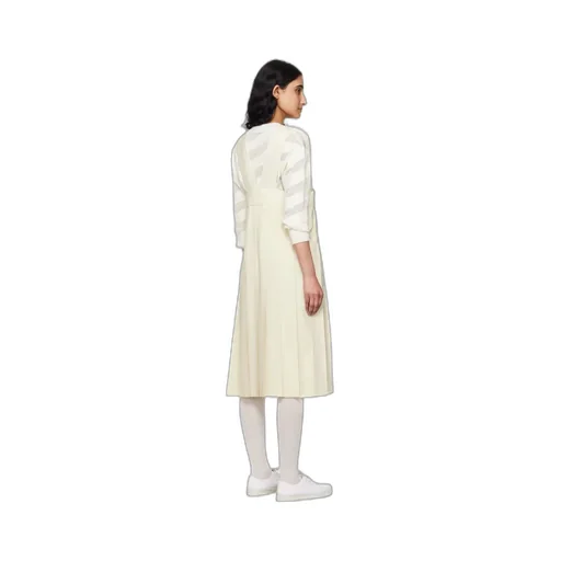 Pleated Mid-Length Dress