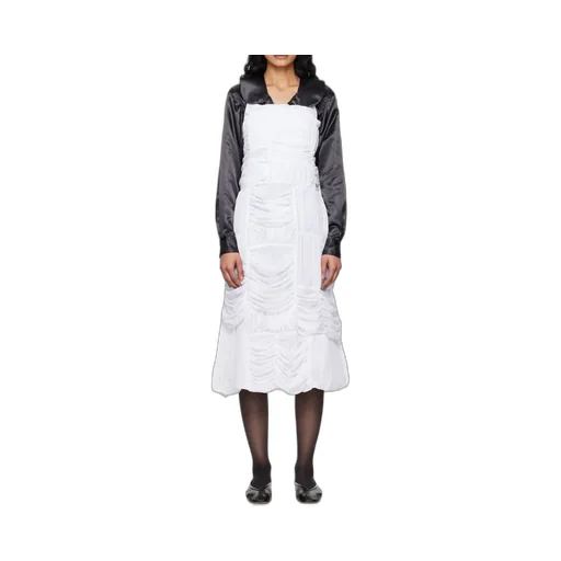 Pleated Mid-Length Dress