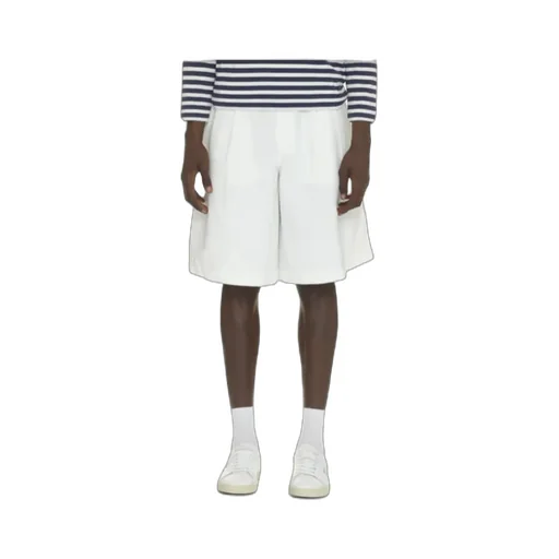 Shirt Knee-Length Twill Shorts