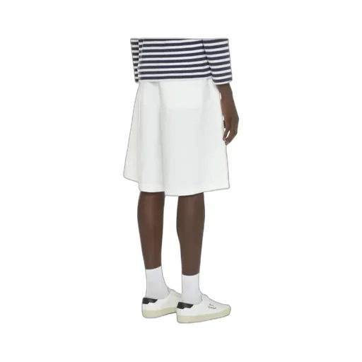 Shirt Knee-Length Twill Shorts