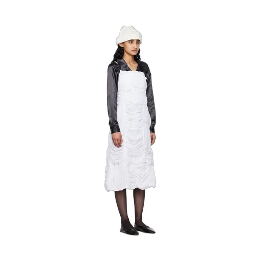 Pleated Mid-Length Dress