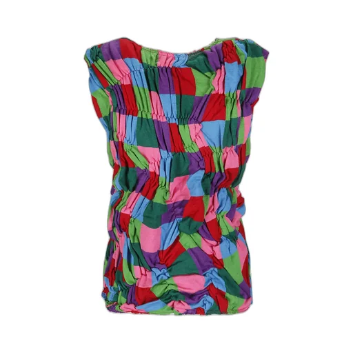Panelled Ruched Knitted Top