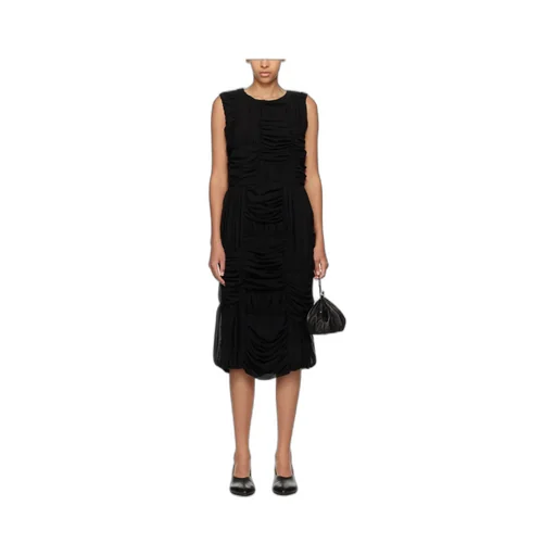 Pulled Round Neck Dress