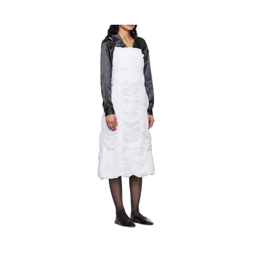 Pleated Mid-Length Dress