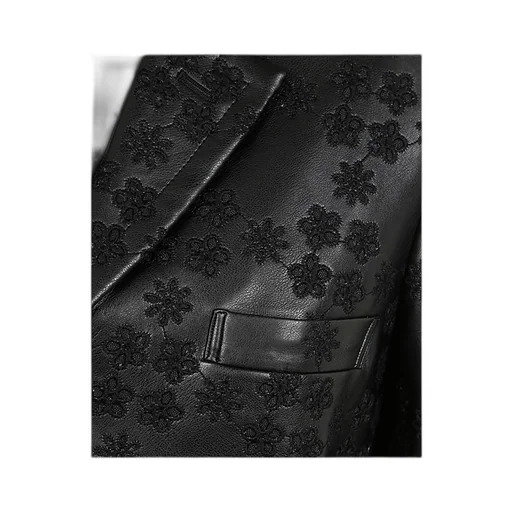 Embossed Asymmetric Blazer