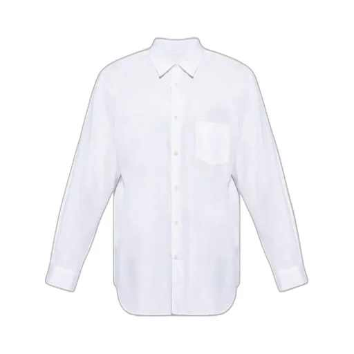 Shirt Curved Hem Buttoned Shirt