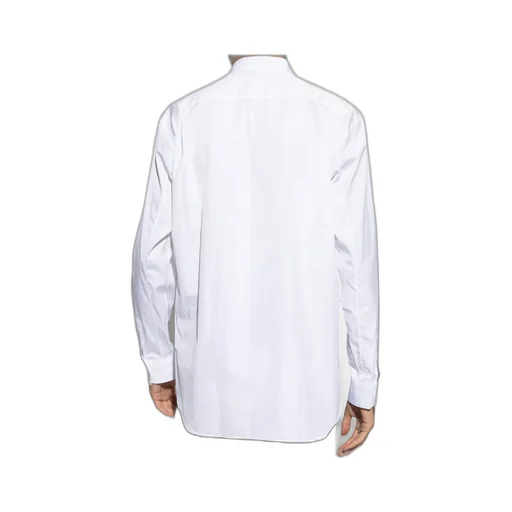 Shirt Curved Hem Buttoned Shirt