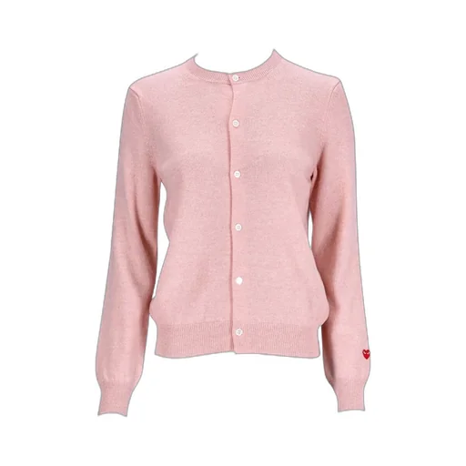 Play Heart Patch Buttoned Cardigan